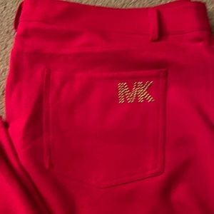 Plus Size Michael Kors Straight Cut Stretchy Pants